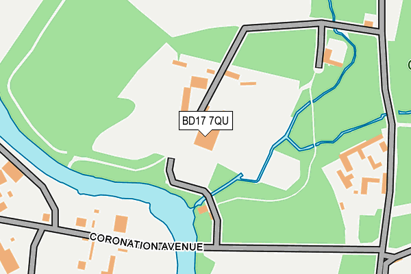 BD17 7QU map - OS OpenMap – Local (Ordnance Survey)