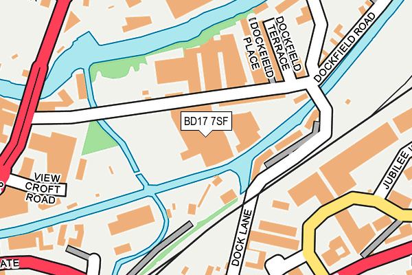 BD17 7SF map - OS OpenMap – Local (Ordnance Survey)