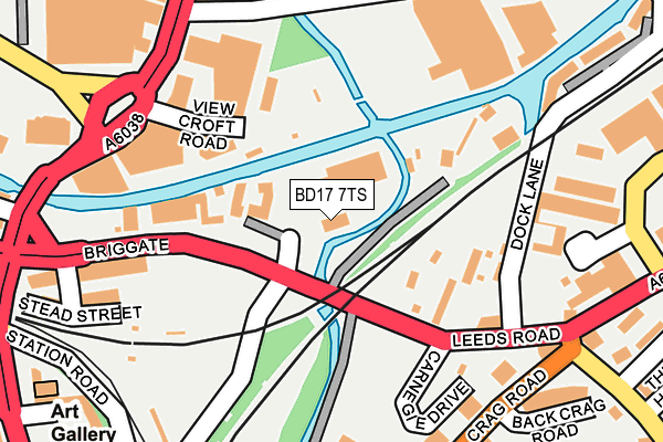 BD17 7TS map - OS OpenMap – Local (Ordnance Survey)