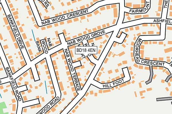 BD18 4EN map - OS OpenMap – Local (Ordnance Survey)