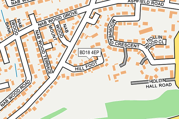 BD18 4EP map - OS OpenMap – Local (Ordnance Survey)