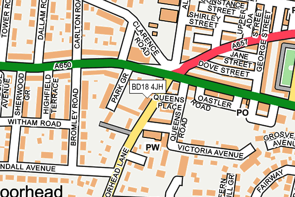 Map of DONKIN ESTATES LIMITED at local scale