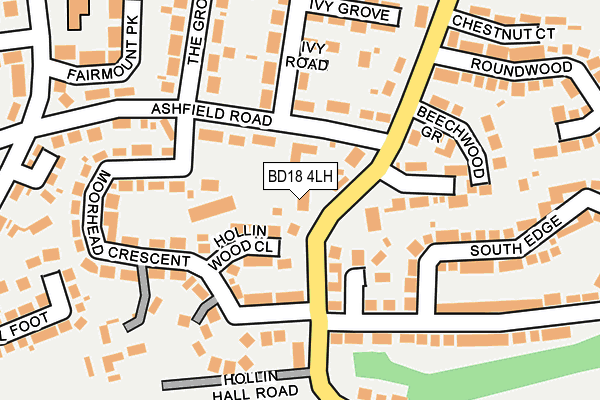BD18 4LH map - OS OpenMap – Local (Ordnance Survey)