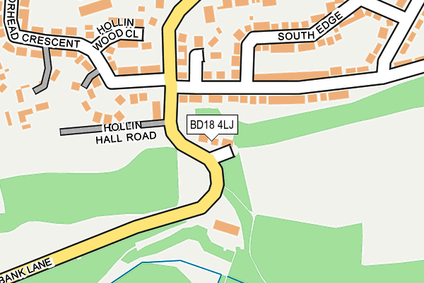 BD18 4LJ map - OS OpenMap – Local (Ordnance Survey)