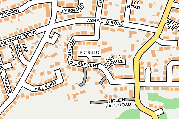 BD18 4LQ map - OS OpenMap – Local (Ordnance Survey)