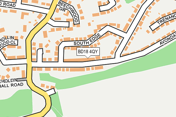 BD18 4QY map - OS OpenMap – Local (Ordnance Survey)