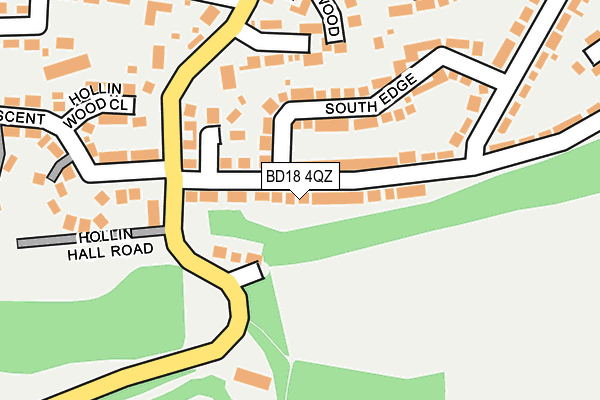 BD18 4QZ map - OS OpenMap – Local (Ordnance Survey)