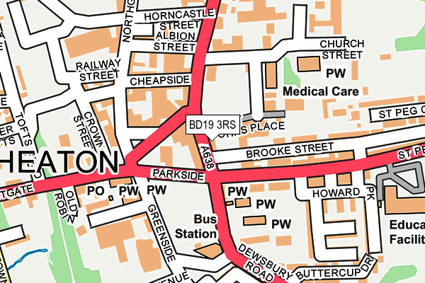 Map of WILLIAMS & CO (CLECKHEATON) LIMITED at local scale