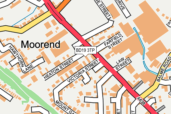 BD19 3TP map - OS OpenMap – Local (Ordnance Survey)