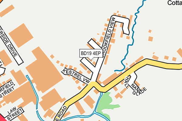 BD19 4EP map - OS OpenMap – Local (Ordnance Survey)