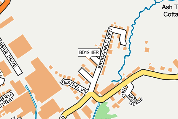 BD19 4ER map - OS OpenMap – Local (Ordnance Survey)