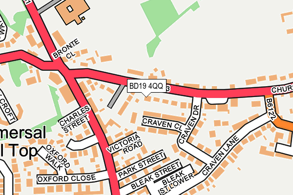 BD19 4QQ map - OS OpenMap – Local (Ordnance Survey)