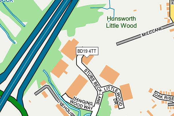 Map of BUCKTROUT LIMITED at local scale