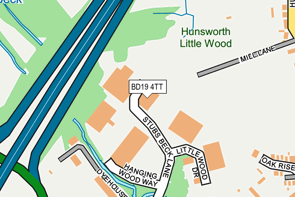 Map of BRUNSDALE LIMITED at local scale