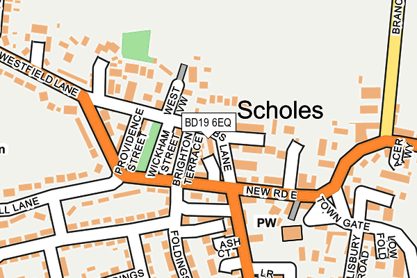 BD19 6EQ map - OS OpenMap – Local (Ordnance Survey)