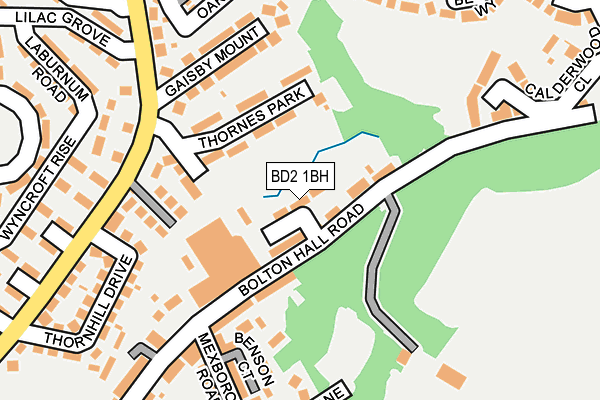 BD2 1BH map - OS OpenMap – Local (Ordnance Survey)