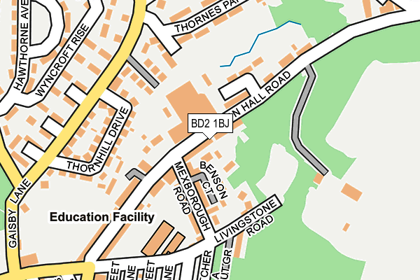 BD2 1BJ map - OS OpenMap – Local (Ordnance Survey)