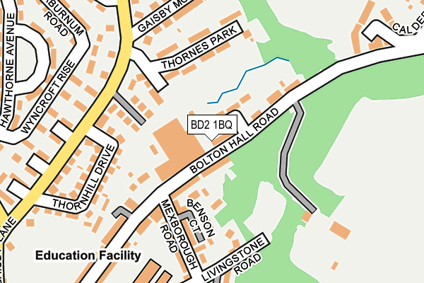 BD2 1BQ map - OS OpenMap – Local (Ordnance Survey)