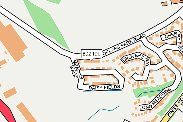 BD2 1DU map - OS OpenMap – Local (Ordnance Survey)