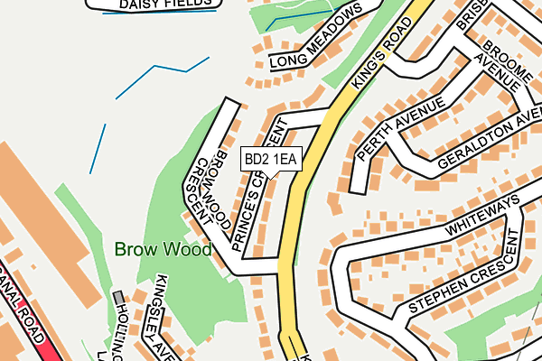 BD2 1EA map - OS OpenMap – Local (Ordnance Survey)