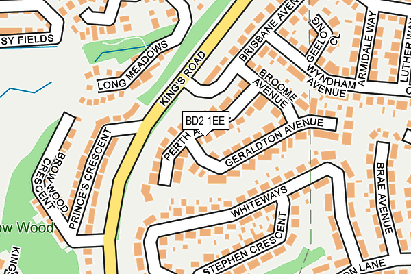 BD2 1EE map - OS OpenMap – Local (Ordnance Survey)