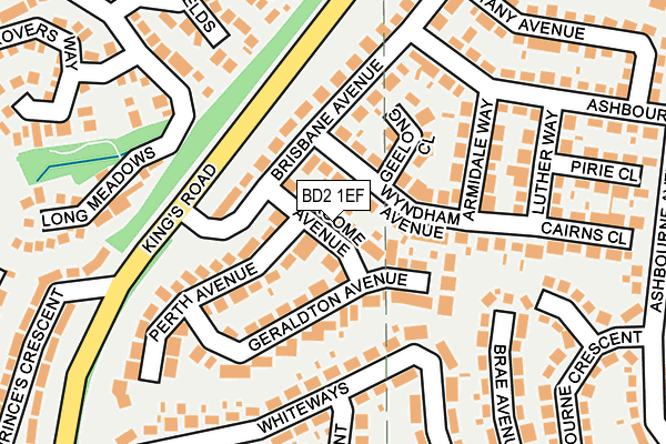 BD2 1EF map - OS OpenMap – Local (Ordnance Survey)