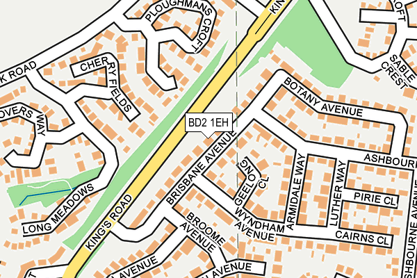 BD2 1EH map - OS OpenMap – Local (Ordnance Survey)