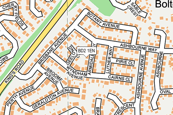 BD2 1EN map - OS OpenMap – Local (Ordnance Survey)