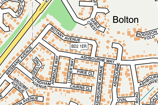BD2 1ER map - OS OpenMap – Local (Ordnance Survey)