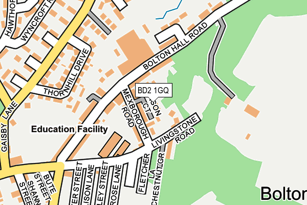 BD2 1GQ map - OS OpenMap – Local (Ordnance Survey)