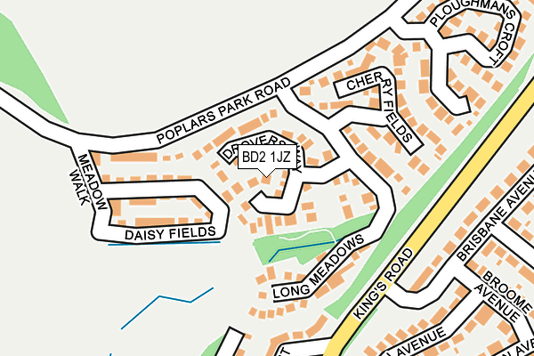 BD2 1JZ map - OS OpenMap – Local (Ordnance Survey)
