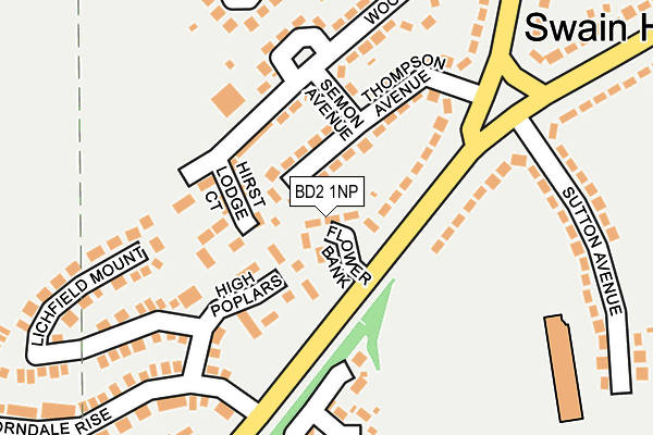 BD2 1NP map - OS OpenMap – Local (Ordnance Survey)