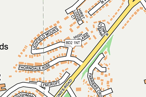 BD2 1NT map - OS OpenMap – Local (Ordnance Survey)