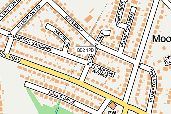 BD2 1PD map - OS OpenMap – Local (Ordnance Survey)