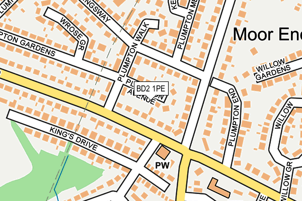 BD2 1PE map - OS OpenMap – Local (Ordnance Survey)