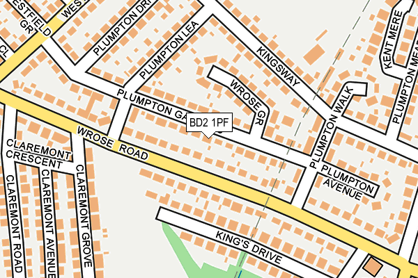BD2 1PF map - OS OpenMap – Local (Ordnance Survey)