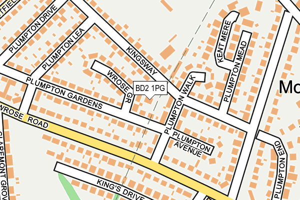 BD2 1PG map - OS OpenMap – Local (Ordnance Survey)