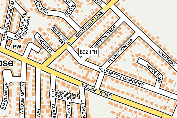 BD2 1PH map - OS OpenMap – Local (Ordnance Survey)