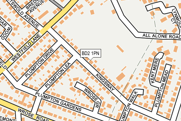 BD2 1PN map - OS OpenMap – Local (Ordnance Survey)