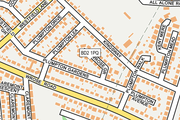 BD2 1PQ map - OS OpenMap – Local (Ordnance Survey)