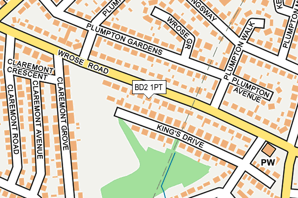 BD2 1PT map - OS OpenMap – Local (Ordnance Survey)