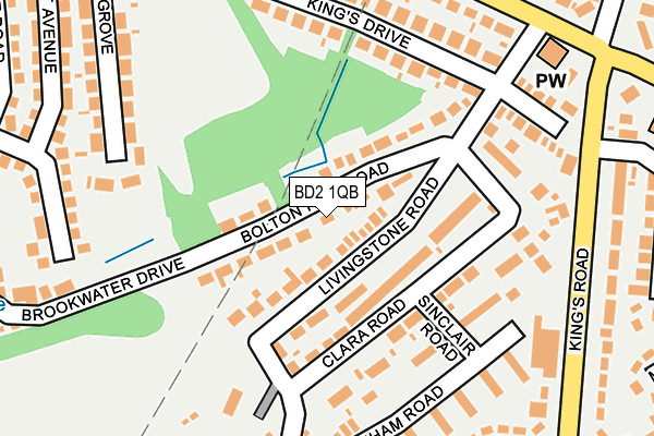 BD2 1QB map - OS OpenMap – Local (Ordnance Survey)