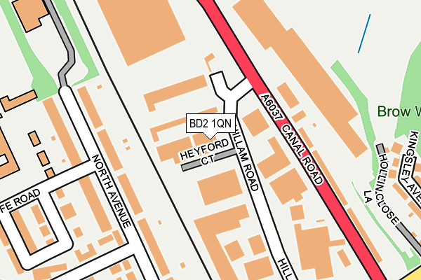 BD2 1QN map - OS OpenMap – Local (Ordnance Survey)