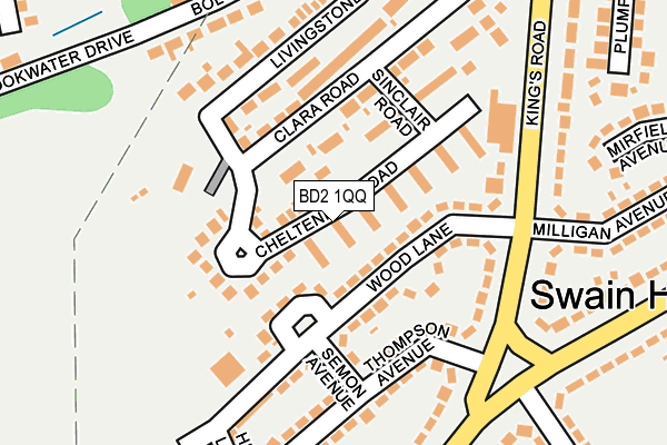 BD2 1QQ map - OS OpenMap – Local (Ordnance Survey)