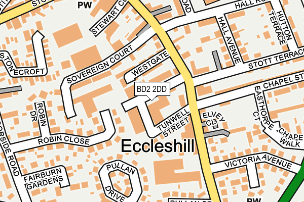 Map of ECCLESHILL PREMIER TAXIS LIMITED at local scale