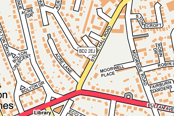 BD2 2EJ map - OS OpenMap – Local (Ordnance Survey)