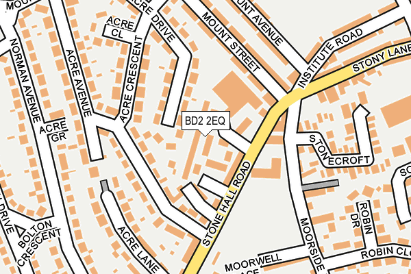 BD2 2EQ map - OS OpenMap – Local (Ordnance Survey)