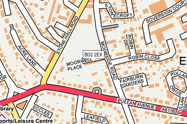 BD2 2EX map - OS OpenMap – Local (Ordnance Survey)