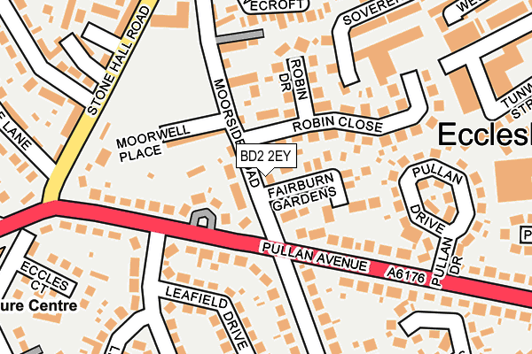 BD2 2EY map - OS OpenMap – Local (Ordnance Survey)