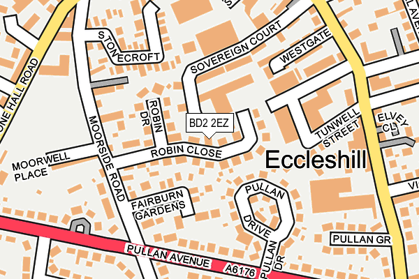BD2 2EZ map - OS OpenMap – Local (Ordnance Survey)